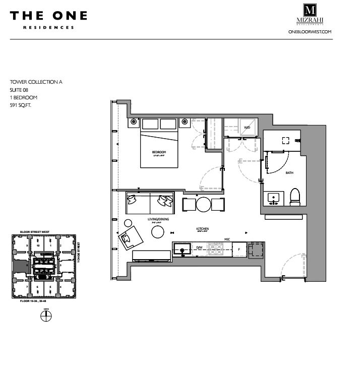 Suite 08 - 1B - 591 Sqft - Tower Collection A - The One