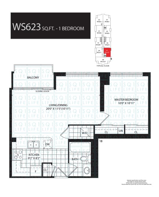 208-Enfield-Widesuites-Condo-Floorplan-WS623-1-Bed-1-Bath