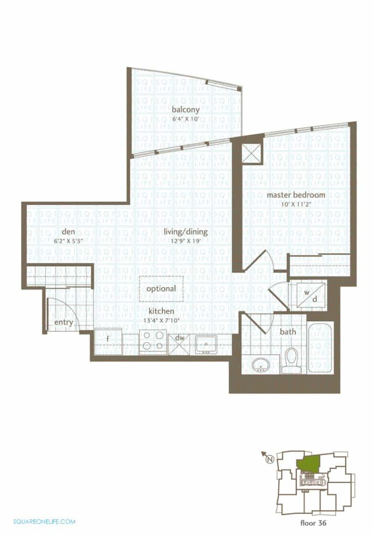 Park-Residences-Condo-Floorplan-LPH9-1-Bed-1-Den-1-Bath