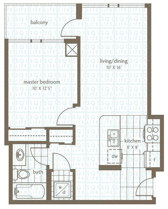 Residences-Condo-Floorplan-1-1-Bed-1-Bath