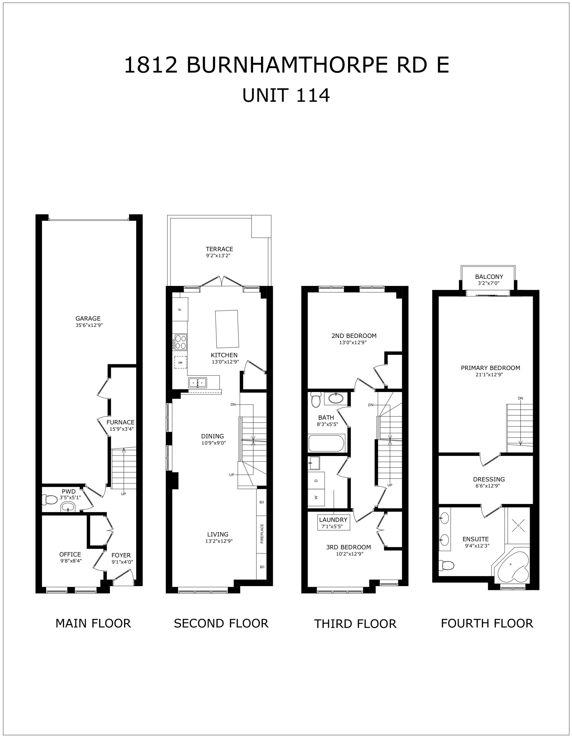Floorplan - 114 - 1812 Burnhamthorpe Rd E